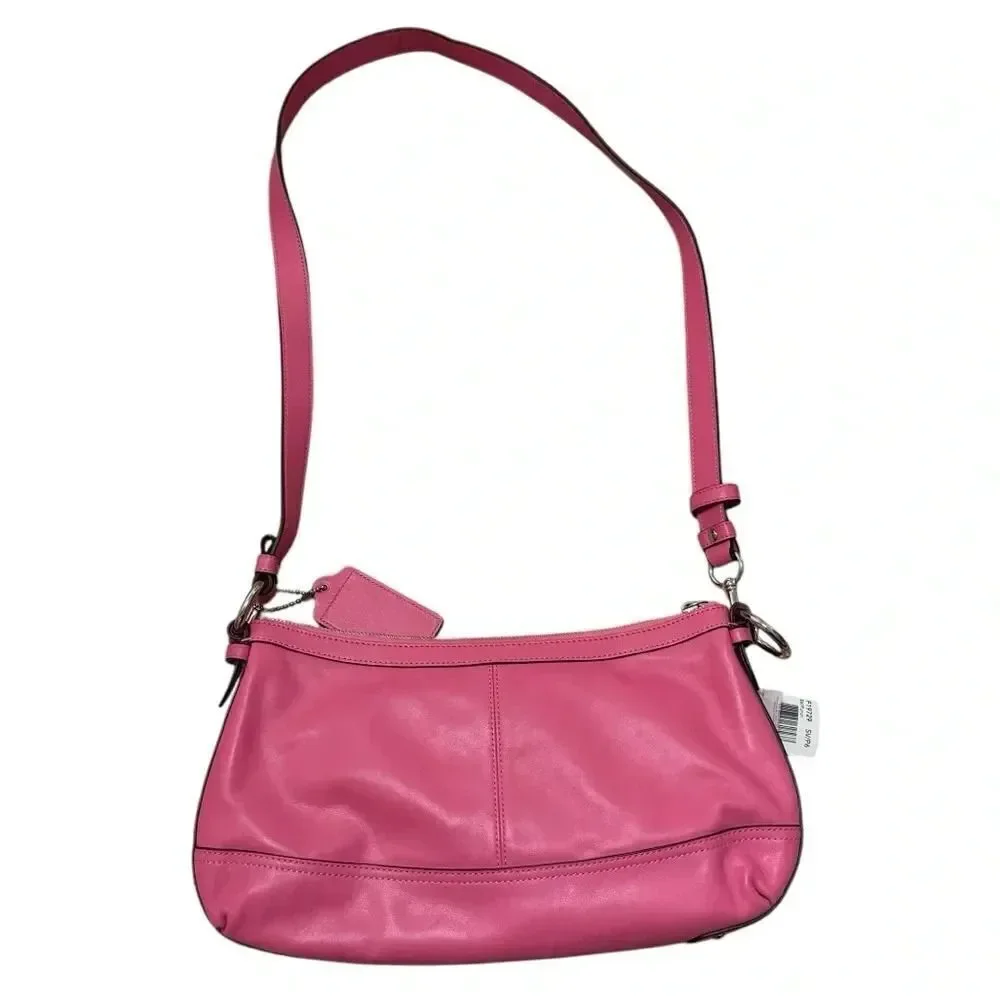 Coach Pink Crossbody Purse Bag Duffle Leather NWT - Picture 12 of 12